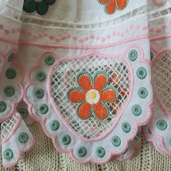 Zara NWOT Embroidered Light Cotton Skort - Picture 4 of 12